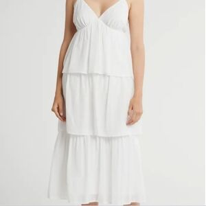 Beautiful Tiered White Dress